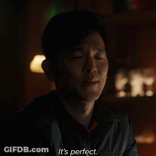 Man Saying It's Perfect In Darkness GIF