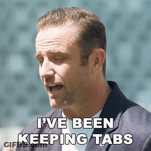 Man Saying Ive Been Keeping Tabs GIF