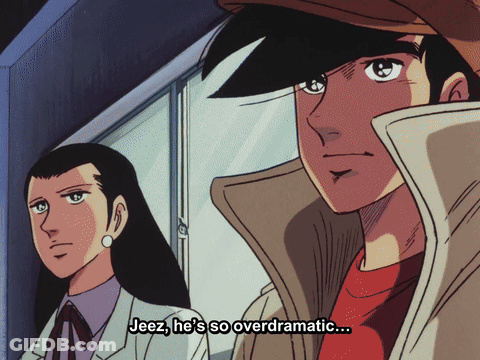 Man Saying Jeez He's So Overdramatic GIF