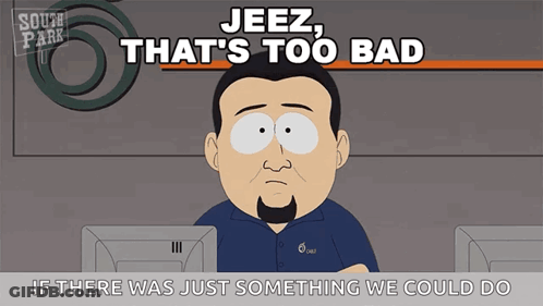 Man Saying Jeez That's Too Bad GIF