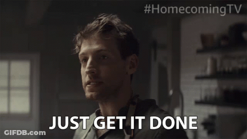 Man Saying Just Get It Done GIF