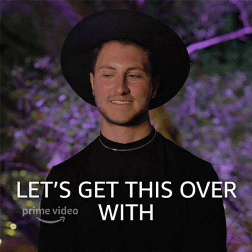 Man Saying Let Get It Over GIF
