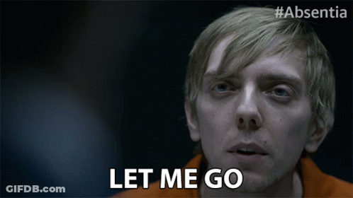 Man Saying Let Me Go Dark Room GIF