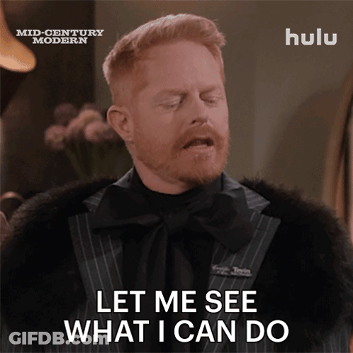 Man Saying Let Me See What I Can Do In Fur Coat GIF