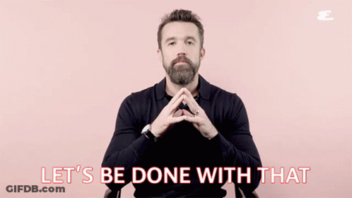 Man Saying Let's Be Done GIF