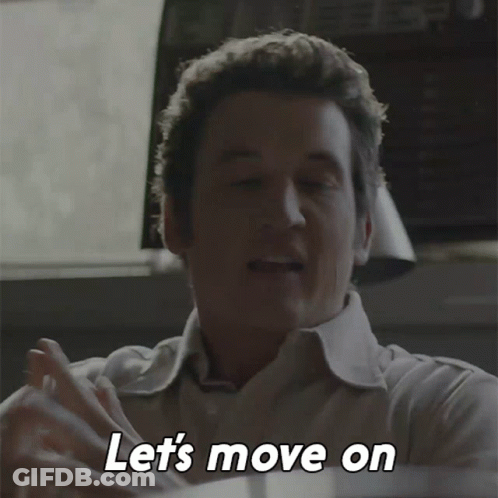 Man Saying Lets Move On GIF
