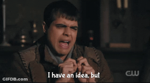 Man Saying Loathe To Say It In Front Of CW Logo GIF