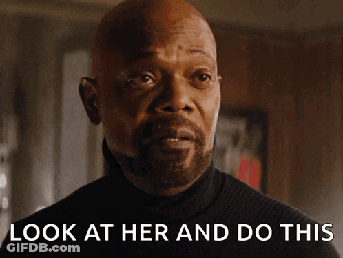 Man Saying Look At Her GIF