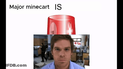 Man Saying Major Minecart GIF