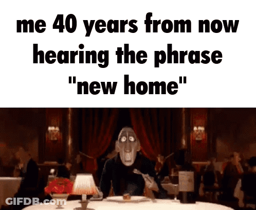 Man Saying Me 40 Years From Now New Home GIF