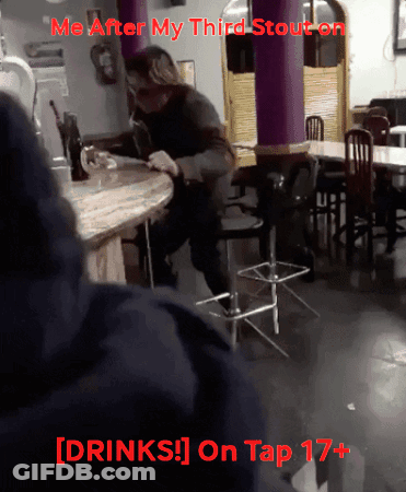 Man Saying Me After Third Stout On Tap 17+ GIF