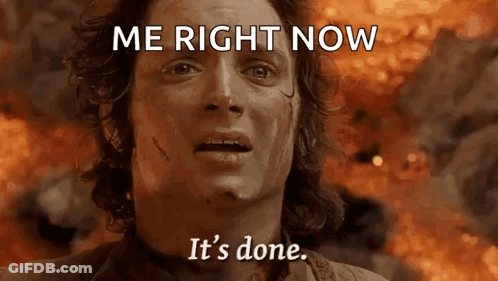 Man Saying Me Right Now It's Done GIF