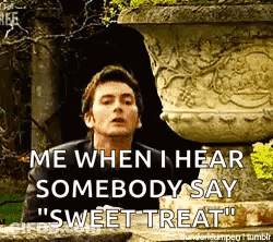 Man Saying Me When Hearing Sweet Treat GIF