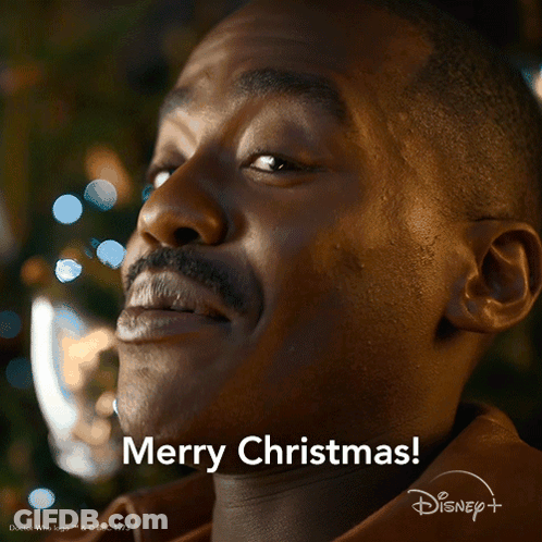 Man Saying Merry Christmas GIF