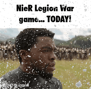 Man Saying Nier Legion War Game Today GIF