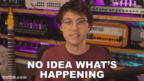 Man Saying No Idea What's Happening GIF