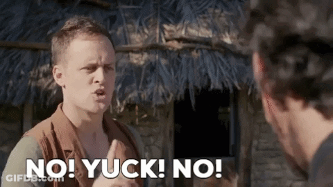 Man Saying No Yuck GIF