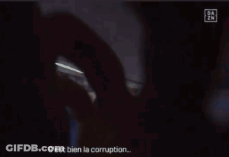 Man Saying Non Regarde-Moi Corruption GIF