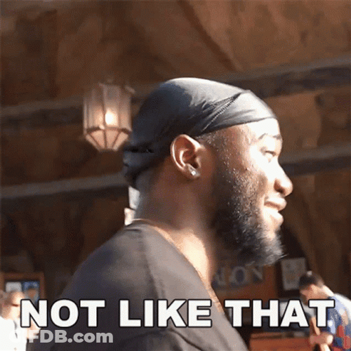Man Saying Not Like This While Walking GIF