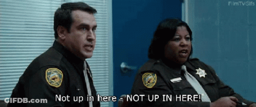 Man Saying Not Up In Here GIF