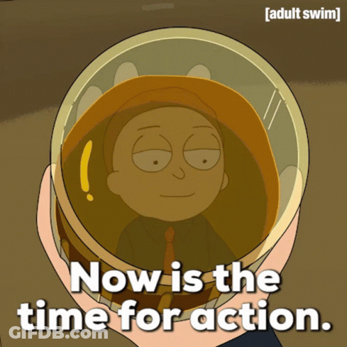 Man Saying Now Is The Time For Action GIF
