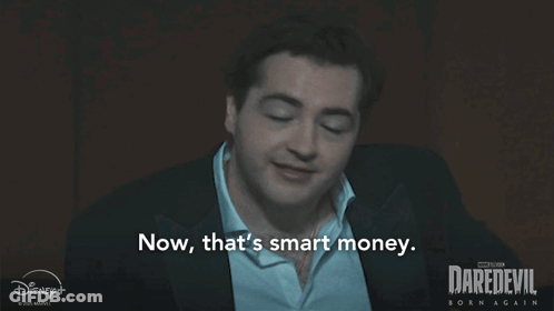 Man Saying Now That's Smart Money GIF