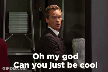 Man Saying Oh My God Can You Just Be Cool GIF