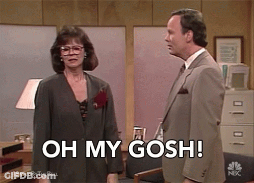 Man Saying Oh My Gosh Beside Woman GIF