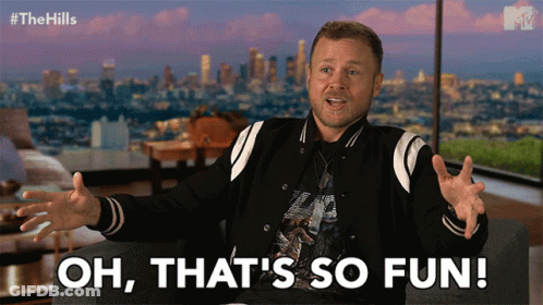 Man Saying Oh That's So Fun GIF