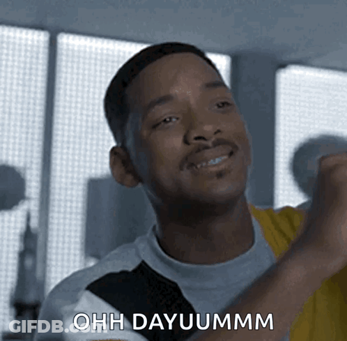 Man Saying Ohh Dayuummm In Video GIF
