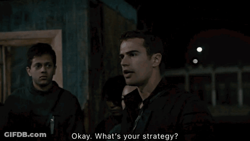 Man Saying Okay Whats Your Strategy To Two People GIF