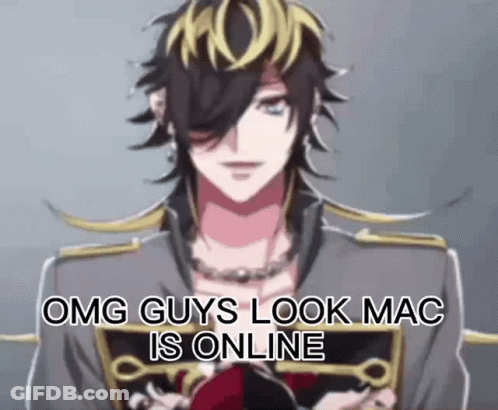 Man Saying Omg Guys Look Mac Is Online GIF