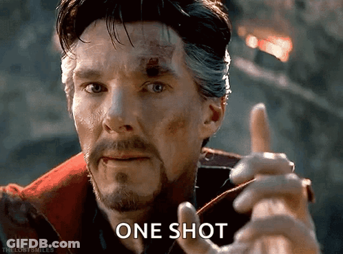 Man Saying One Shot GIF
