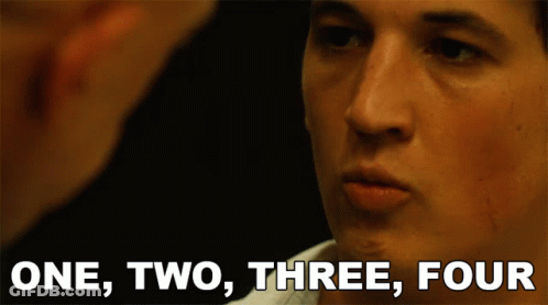 Man Saying One Two Three Four GIF