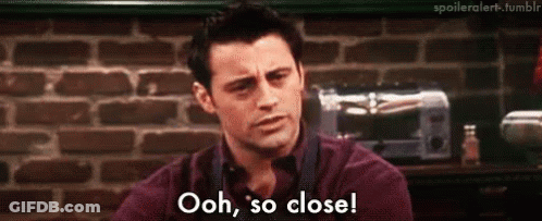 Man Saying Ooh So Close GIF