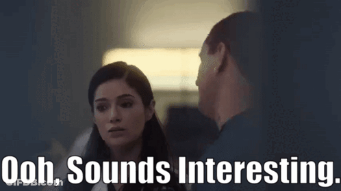Man Saying Ooh Sounds Interesting GIF