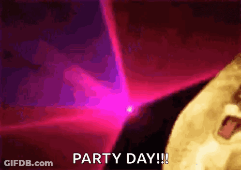 Man Saying Party Day GIF
