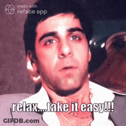Man Saying Relax Take It Easy GIF