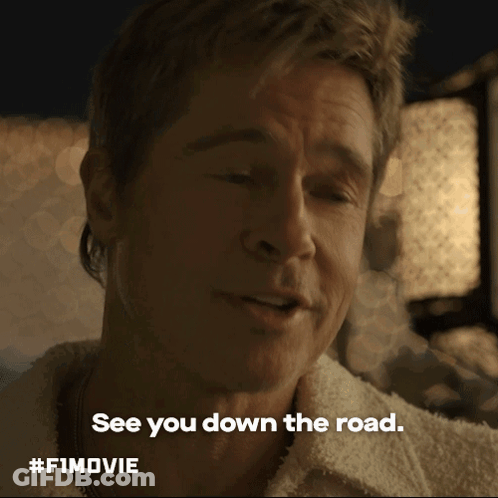 Man Saying See You Down The Road GIF