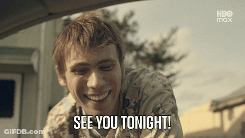 Man Saying See You Tonight HBO Max Logo GIF