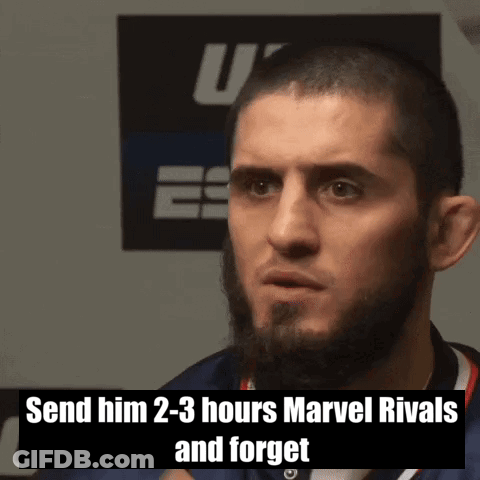 Man Saying Send Him 2-3 Hours Marvel Rivals And Forget GIF