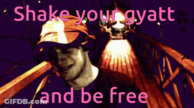 Man Saying Shake Your Gyatt And Be Free GIF
