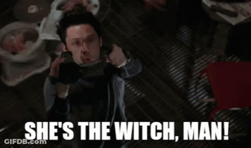 Man Saying She's The Witch GIF