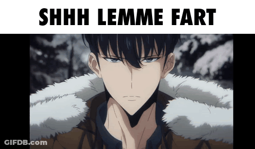 Man Saying Shhh Lemme Fart GIF