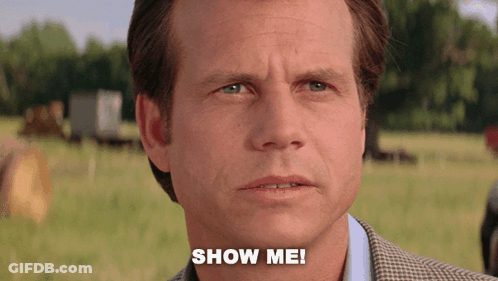 Man Saying Show Me In Field GIF