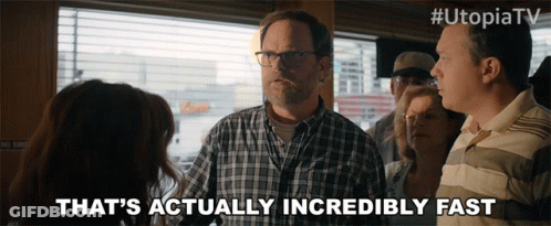 Man Saying Something Is Fast GIF