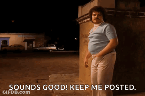Man Saying Sounds Good Keep Me Posted GIF