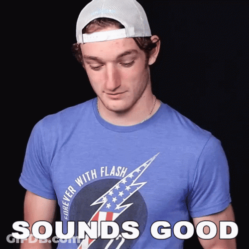 Man Saying Sounds Good GIF