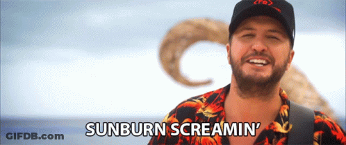 Man Saying Sunburn Screaming GIF
