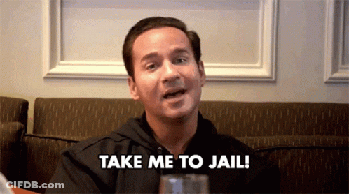 Man Saying Take Me To Jail GIF